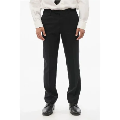 Virgin Wool LEADER Pants with Flush Pockets