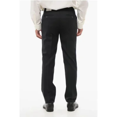 Virgin Wool LEADER Pants with Flush Pockets