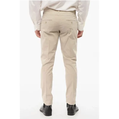 CC COLLECTION 5-Pocketed Cotton Blend Pants