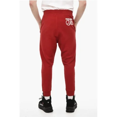 Solid Color Joggers with Back Print