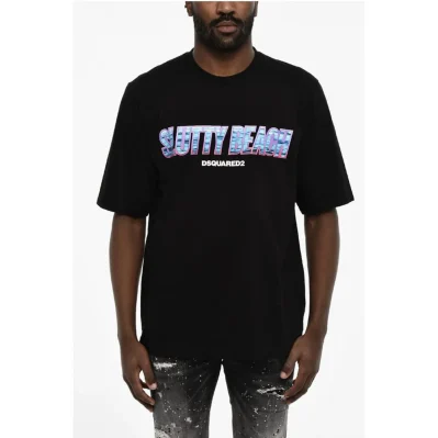 Crew-neck T-shirt WIth Logo Print