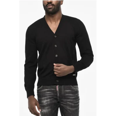 Double Pockets V-neck Cardigan