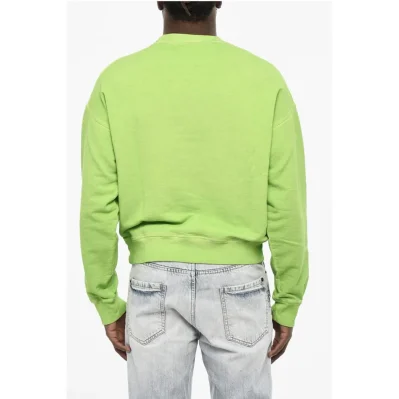Crew-neck Sweatshirt with Frontal Monogram