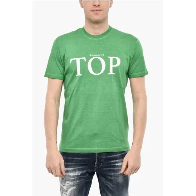 Crew-neck T-shirt with Frontal Print