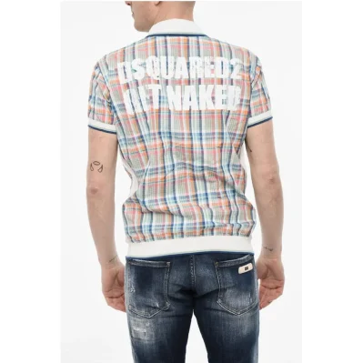 Checked Shirt With Knitted Details