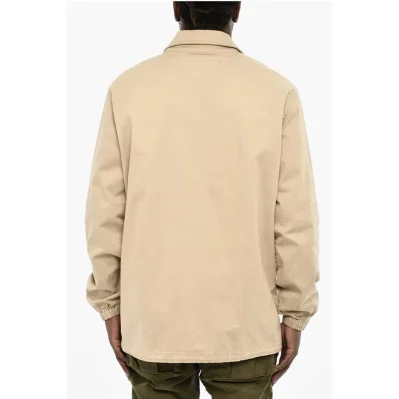 Lightweight Cotton Twill Coat with Denim Monogram