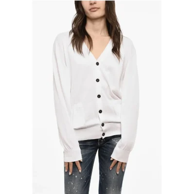 Lightweight Cotton Cardigan with Double Breast Pockets