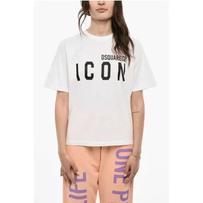 Cotton ICON Crew-neck T-shirt with Print