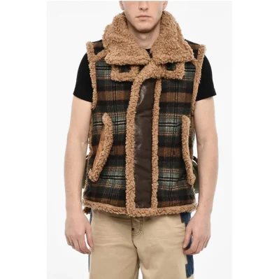Multi Fabric Padded Vest