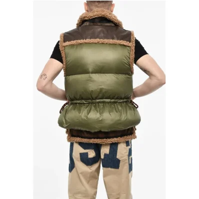 Multi Fabric Padded Vest
