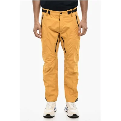 Nylon Casual Pants with Contrasting Details