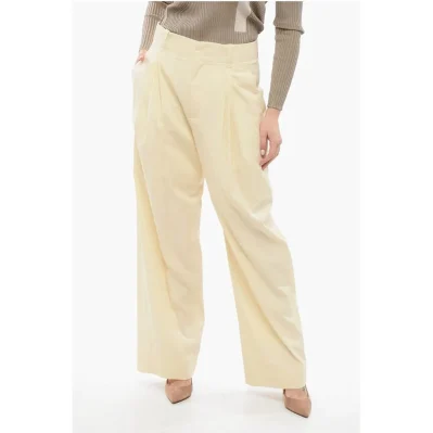 Silk Blend Palazzo Pants