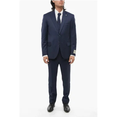 CC COLLECTION 3-Piece RIGHT Virgin Wool Suit