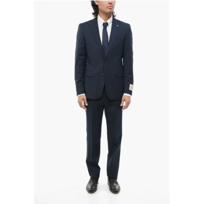 CC COLLECTION Virgin Wool REFINED Suit with Micro Houndstoot