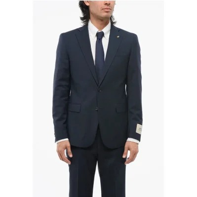 CC COLLECTION Virgin Wool REFINED Suit with Micro Houndstoot