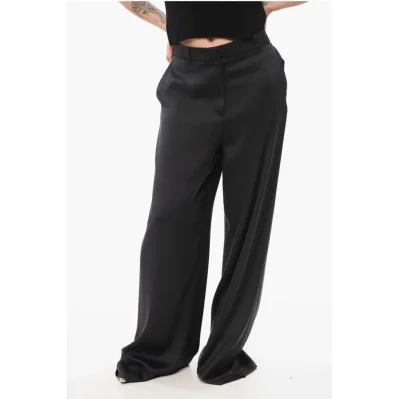 Silk Wide Leg Pants