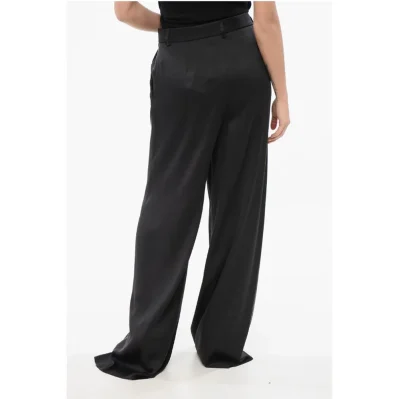 Silk Wide Leg Pants