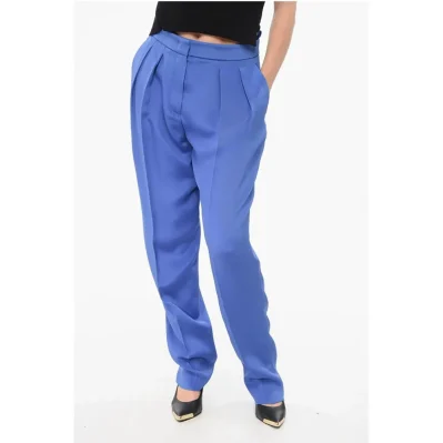 Silk Pleated Pants