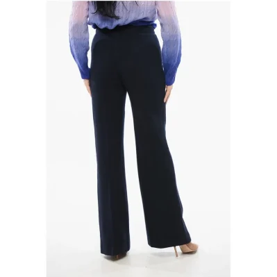 Wool and Cashmere Flared Pants