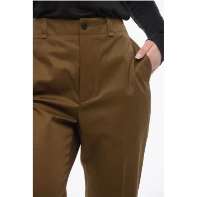 Straight Pants with Pleats