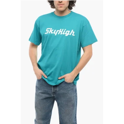Organic Cotton Crew-neck T-Shirt with Printed Logo