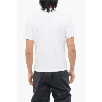 Solid Color HEAD OF FASHION Crew-neck T-Shirt with Contrasti