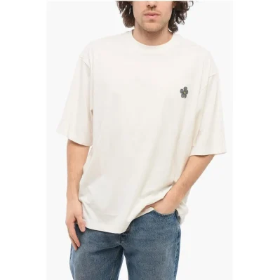 Cotton Crew-neck T-shirt with Back Print