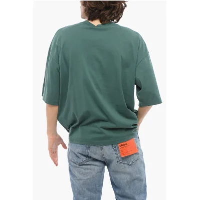 Cotton NEW YORK CITY Crew-neck T-shirt with Maxi Embroidery