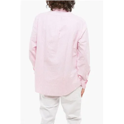 Custom Fit Striped Button Down Shirt