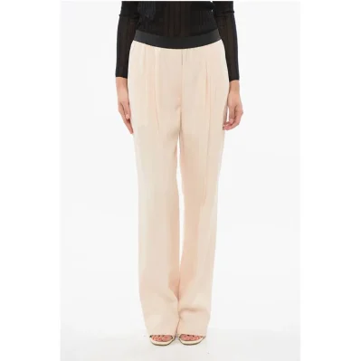 Double Pleated TAKAROA Pants with Elastic Waistband