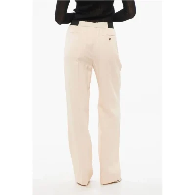 Double Pleated TAKAROA Pants with Elastic Waistband
