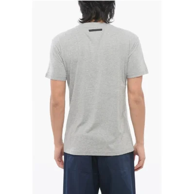 Crew Neck LOVE T-Shirt with Embroidery