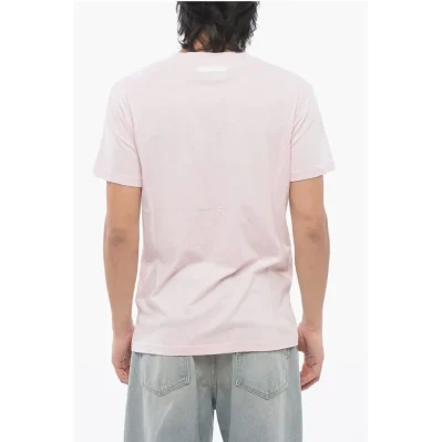 Crew Neck LOVE T-Shirt with Embroidery