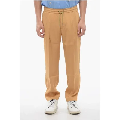 Drawstringed Waist Chinos Pants