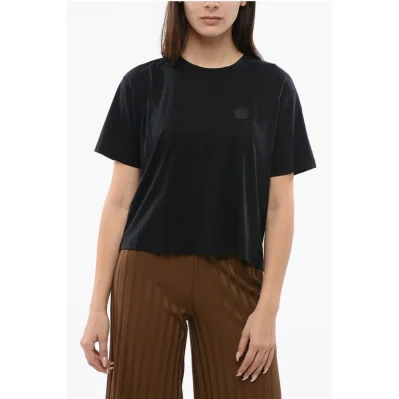 Cropped COUTURE T-shirt With Bow Detail