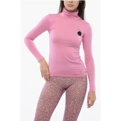 Turtle-Neck SIGNATURE SEAL Long Sleeved Top
