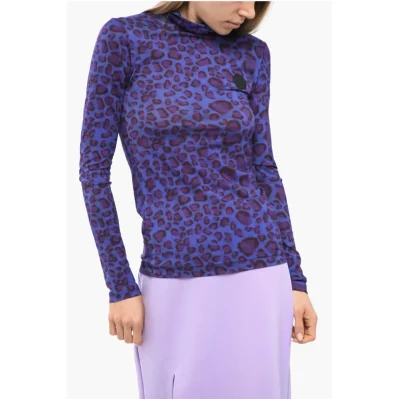 Turtleneck Animalier Top
