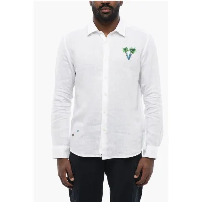 Embroidered Linen Shirt
