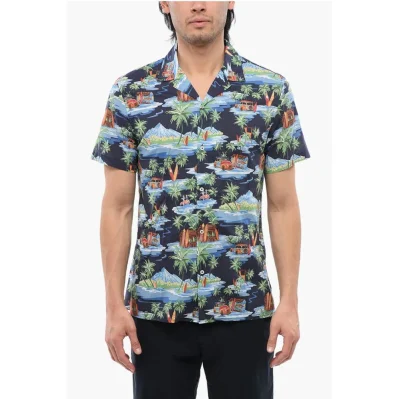 Allover Print Short Sleeved Shirt