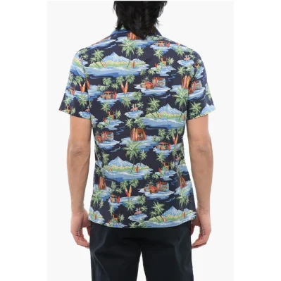 Allover Print Short Sleeved Shirt
