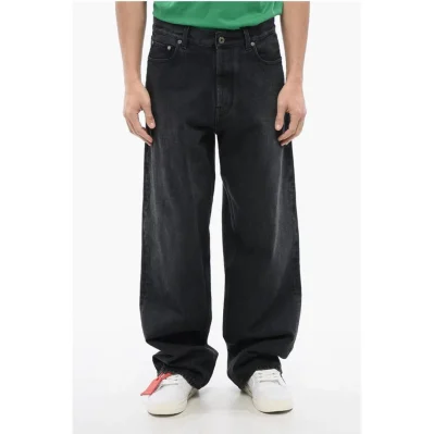 Faded Effect Loose-Fit Jeans 25cm