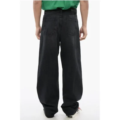 Faded Effect Loose-Fit Jeans 25cm