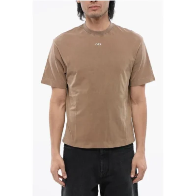 Solid Color Cotton S.MATTHEW Crew-neck T-shirt