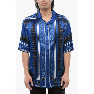 Bandana Motif Bowling Shirt