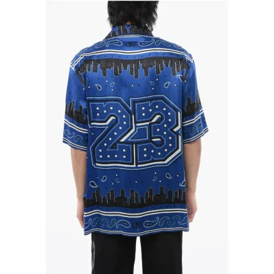 Bandana Motif Bowling Shirt