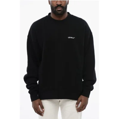 Brushed Cotton TATTOO ARROW Crewneck Sweatshirt