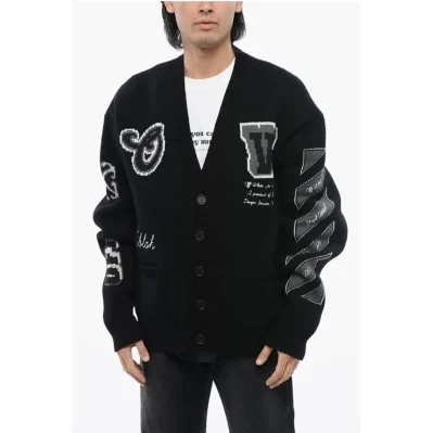 Wool Blend VARSITY Cardigan