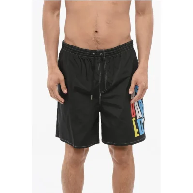 Swimshorts with Multicolored Print