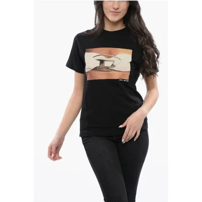 RED TAG Cotton T-REGS-N3 Crew-neck T-shirt with Print