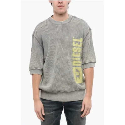 RED TAG Short Sleeves Acid Wash Effect S-COOLWAFY-N1 Crew-Ne